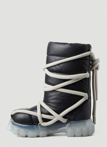Rick Owens Rope Wrap Around Boots Black ric0249030