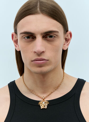 Versace 크리스털 라 메두사 목걸이 골드 ver0155041