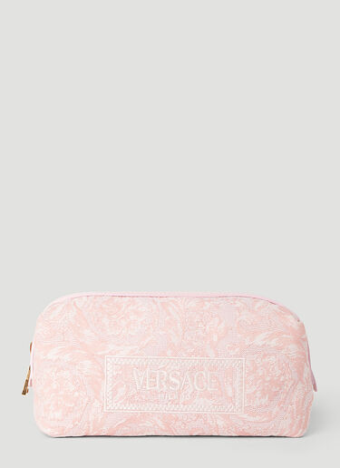 Versace Barocco Athena Jacquard Vanity Pouch Pink ver0255027