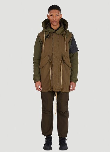 Debs Fishtail Parka Coat NEMEN Debs Fishtail Parka Coat Brown nem0146003