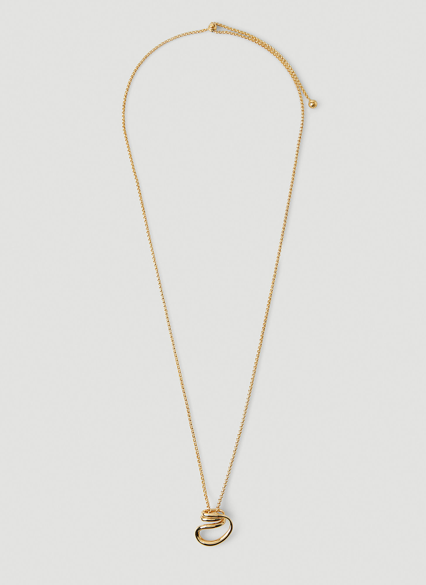 Shop Charlotte Chesnais Round Trip Pendant Necklace In Gold