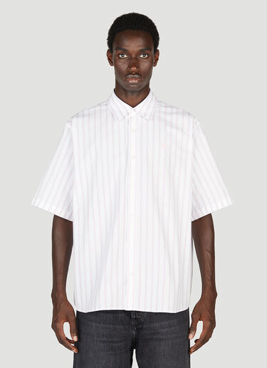 Acne Studios 스트라이프 반소매 셔츠 화이트 acn0153062