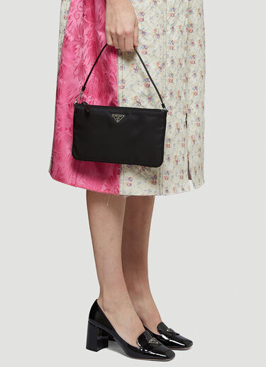 Prada Nylon Shoulder Bag Black pra0243022