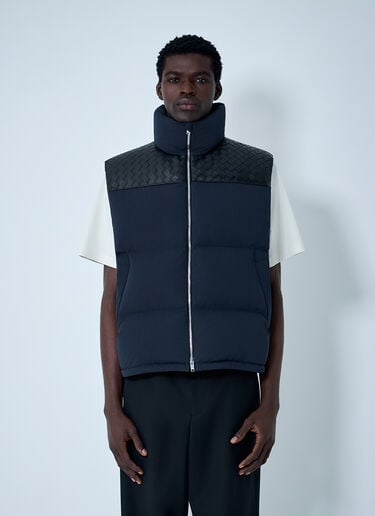Tech Nylon Puffer Gilet Bottega Veneta Tech Nylon Puffer Gilet Navy bov0162005