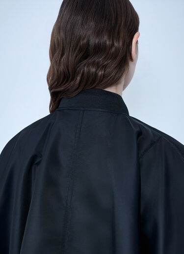 MM6 Maison Margiela Zip-Front Poncho Black mmm0264001