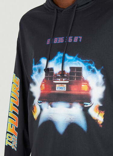 VTMNTS Back to the Future Hooded Sweatshirt Black vtm0348013