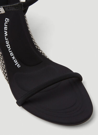Alexander Wang Dahlia Crystal Wedge Heels Black awg0249050