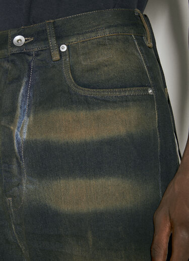 Rick Owens DRKSHDW Stained Denim Jeans Black drk0154002