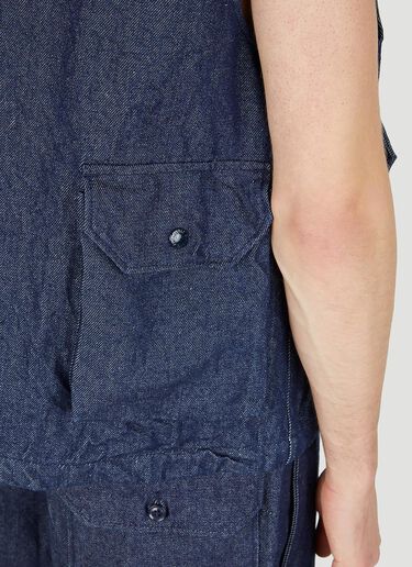 Engineered Garments 필드 슬리브리스 재킷 블루 egg0150011
