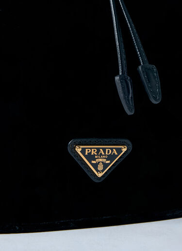 Prada Velvet Mini Bucket Bag Black pra0259010
