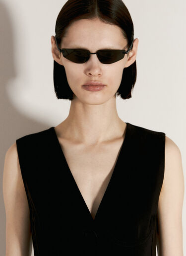 Dolce & Gabbana 徽标镜腿太阳镜  黑色 ldg0355001