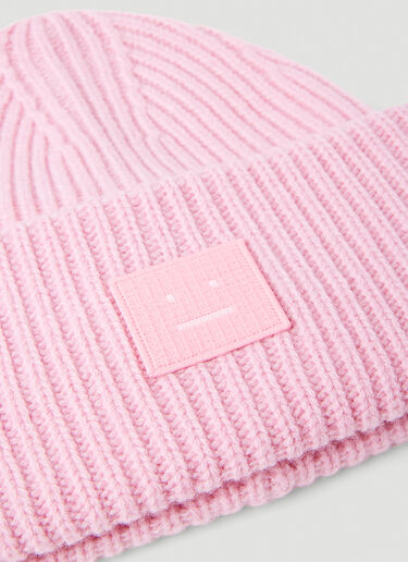 Face Patch Beanie Acne Studios Face Patch Beanie Pink acn0353013