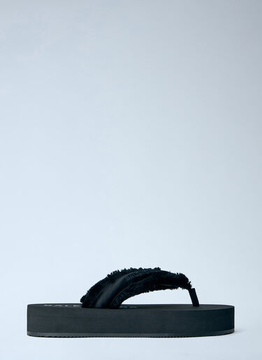 Balenciaga Jet Lag Thong-Strap Sandals Black bal0264025