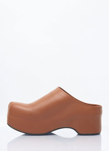 Marni Chunky Sabot Clogs Brown mni0259019