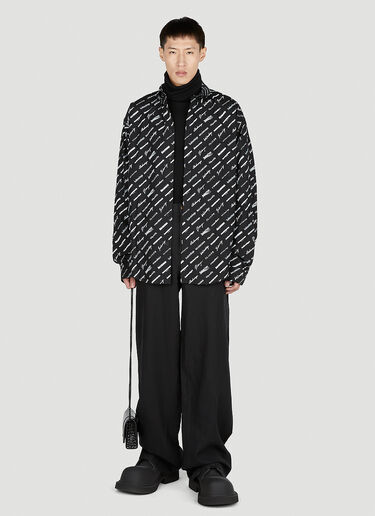 Balenciaga 徽标印花衬衫 黑色 bal0151001