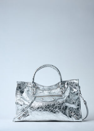 Balenciaga Medium Le City Handbag Silver bal0259041