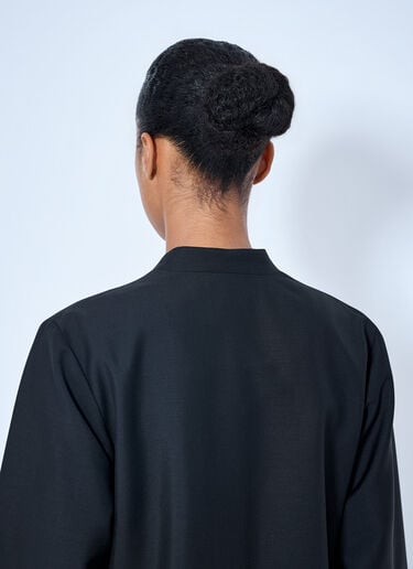 LN-CC® - RÓHE: Pankou Closure Jacket - Black RÓHE Pankou Closure Jacket Black roe0265002