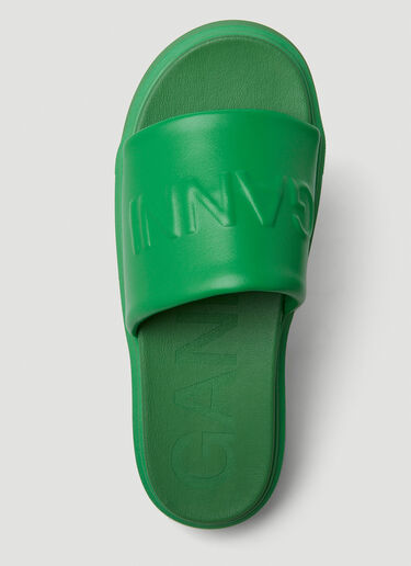 GANNI VEGEA™ Slides Green gan0249046