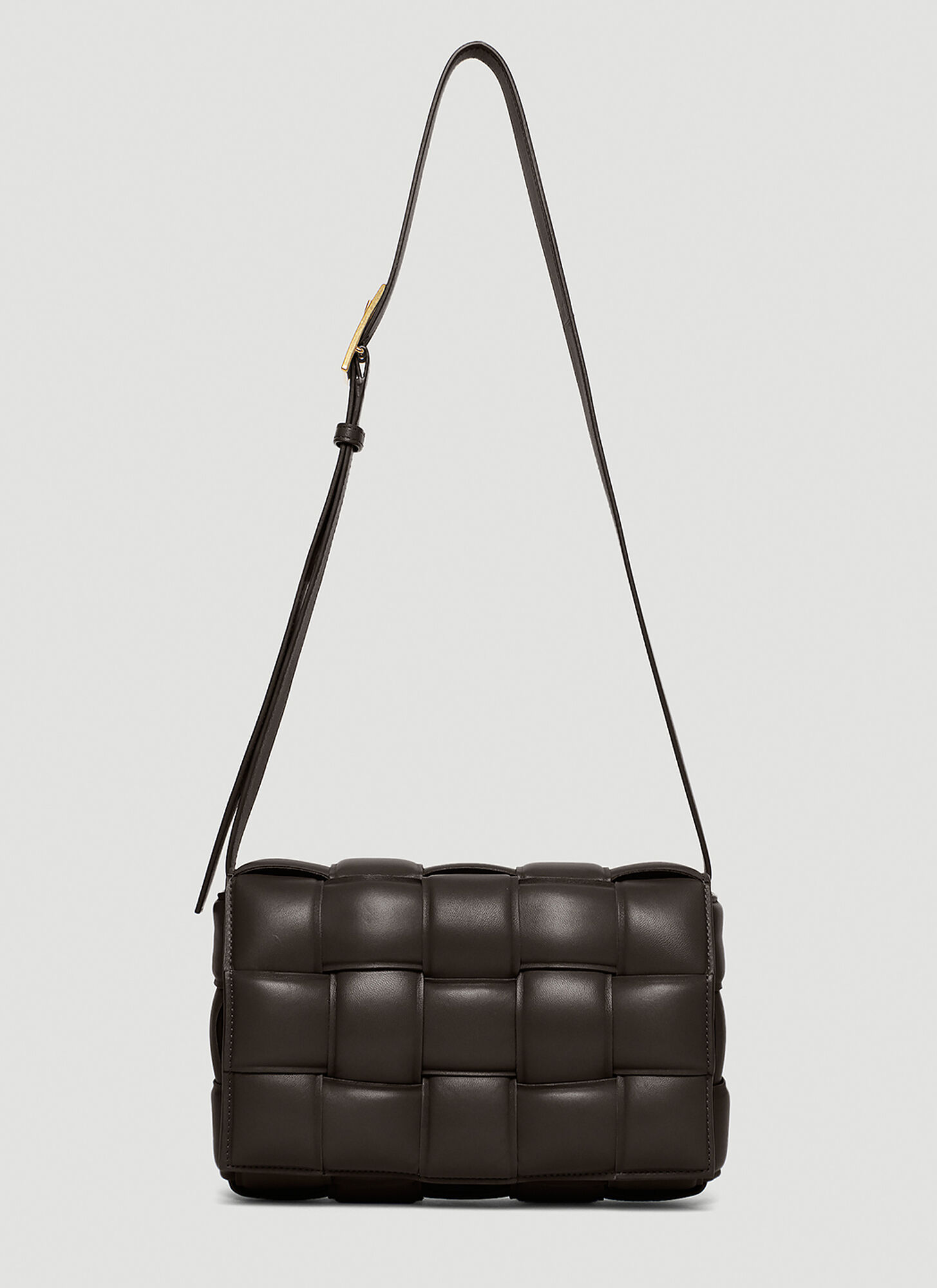 Bottega Veneta Padded Cassette Shoulder Bag In Brown