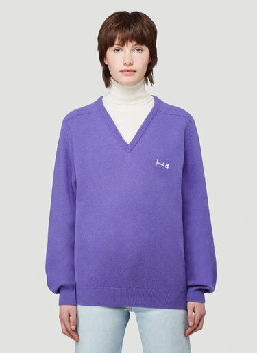 Pringle of Scotland Repurposed Retro Sweater Purple pos0340040