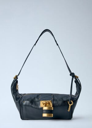 Chloé Paddington Grained Shoulder Bag Black chl0265060