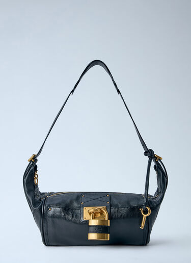 Chloé Paddington Grained Shoulder Bag Black chl0265060