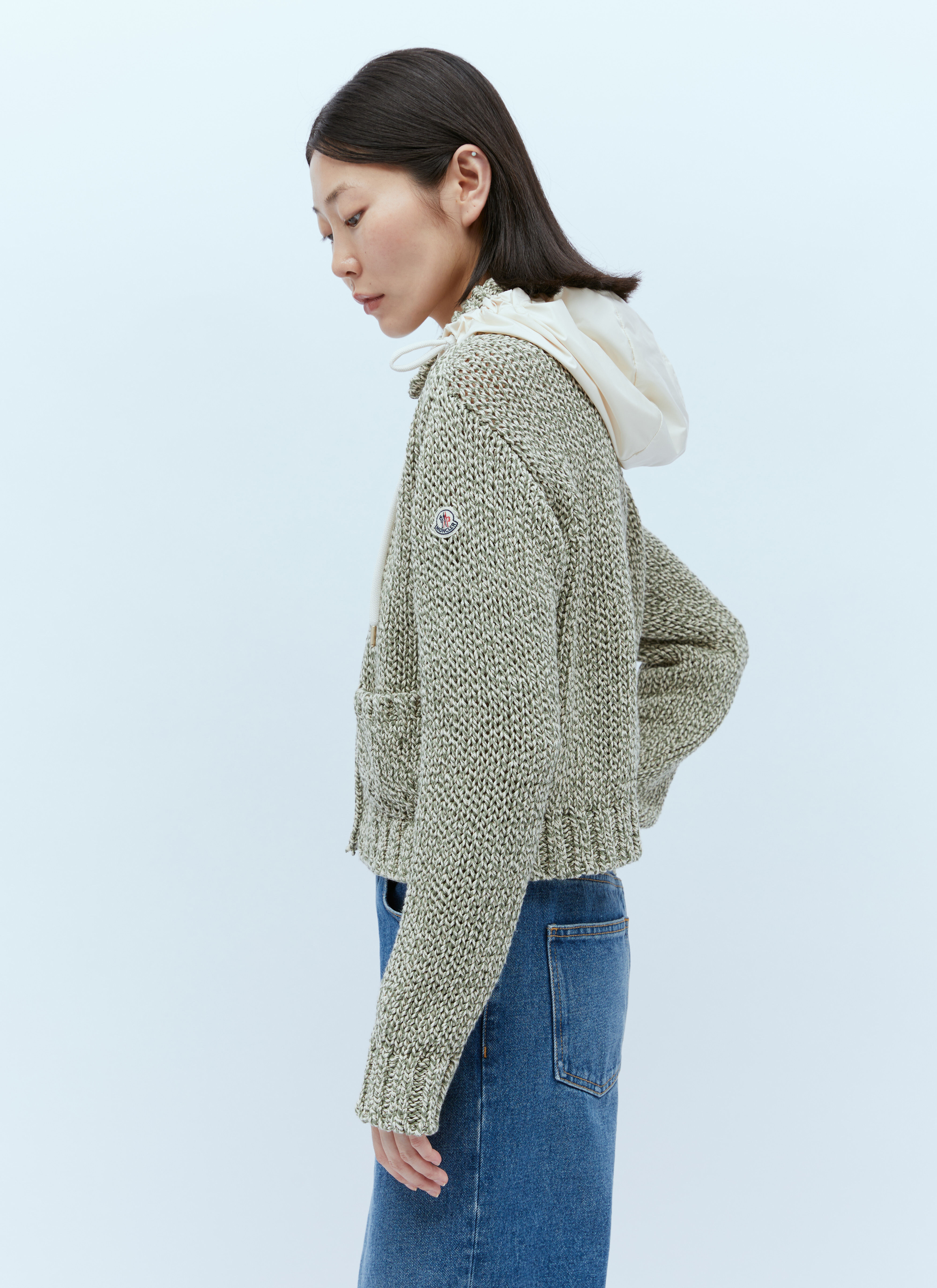 Moncler Women s Marled Knit Cardigan in Green LN CC