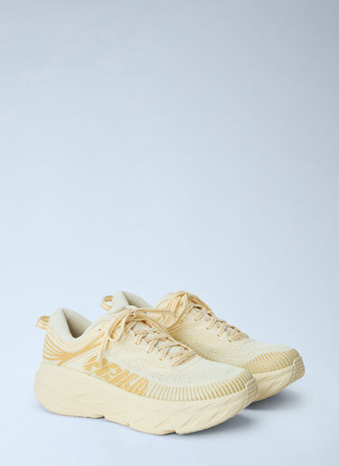 LN-CC® - HOKA: Bondi 7 Sneakers - Cream HOKA Bondi 7 Sneakers Cream hok0265007