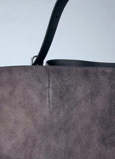 TOTEME Belted Suede Tote Bag Grey tot0264034