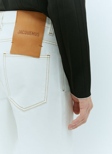 Jacquemus Le De-Nimes Large Jeans Beige jac0156012
