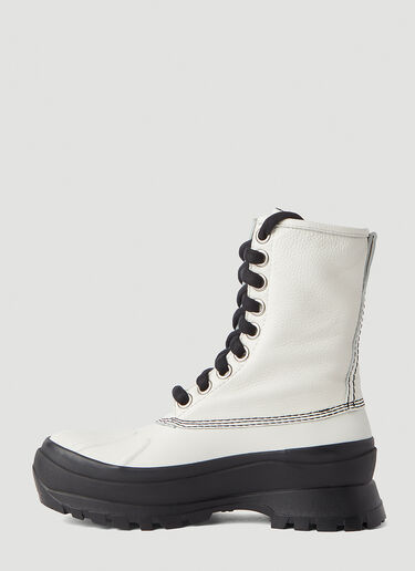 Jil Sander Lace-Up Boots White jil0245064
