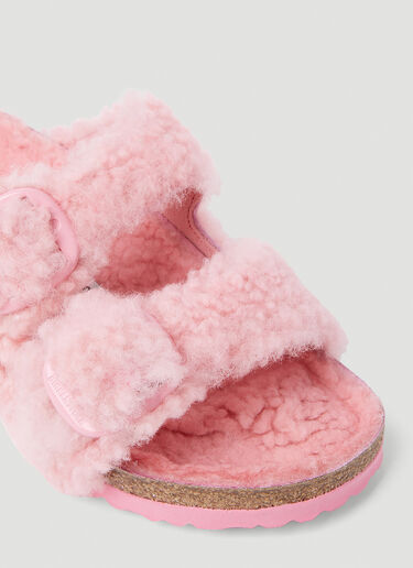 Birkenstock Arizona Big Buckle Shearling Sandals Pink brk0252016