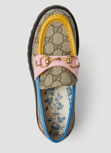 Horsebit GG Canvas Loafers in Multicoloured - Gucci