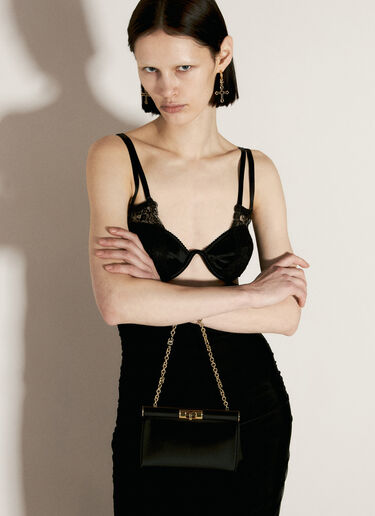 Dolce & Gabbana Small Marlene Shoulder Bag Black dol0256008