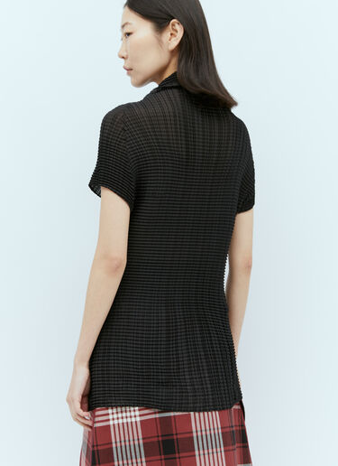 플리츠 하이넥 탑 Issey Miyake 플리츠 하이넥 탑 블랙 ism0255015