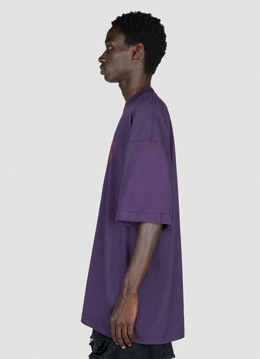 Vetements Paris 徽标 T 恤 紫色 vet0154011