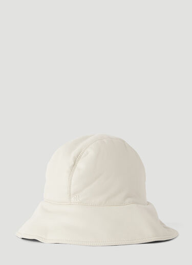 Nanushka Cameron Faux-Leather Bucket Hat White nan0245010