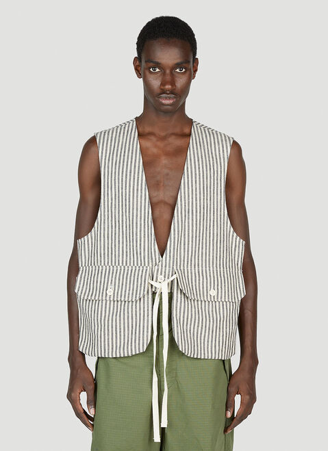 Engineered Garments Fowl Vest Blue egg0150005