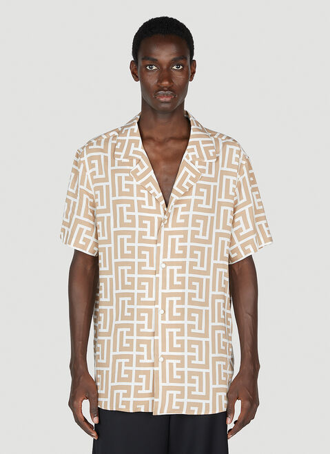 Balmain Monogram Shirt Black bln0152017