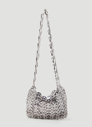 Rabanne 1969 Nano Shoulder Bag Silver pac0249015