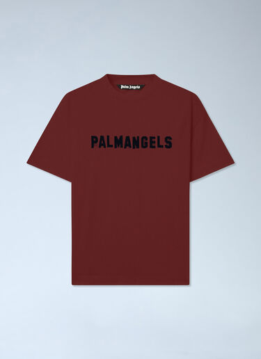 LN-CC® - Palm Angels: Palm Hills Regular T-Shirt - Red Palm Angels Palm Hills Regular T-Shirt Red pma0166109