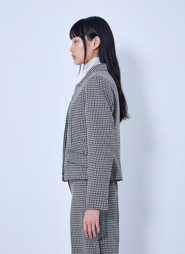 LN-CC® - Max Mara: Houndstooth Blazer - Brown Max Mara Houndstooth Blazer Brown max0266022