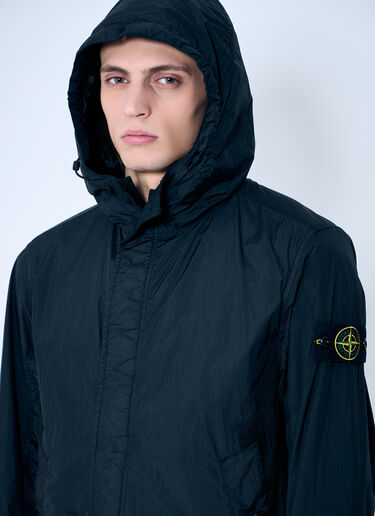 Stone Island Short Parka Jacket Black sto0160029
