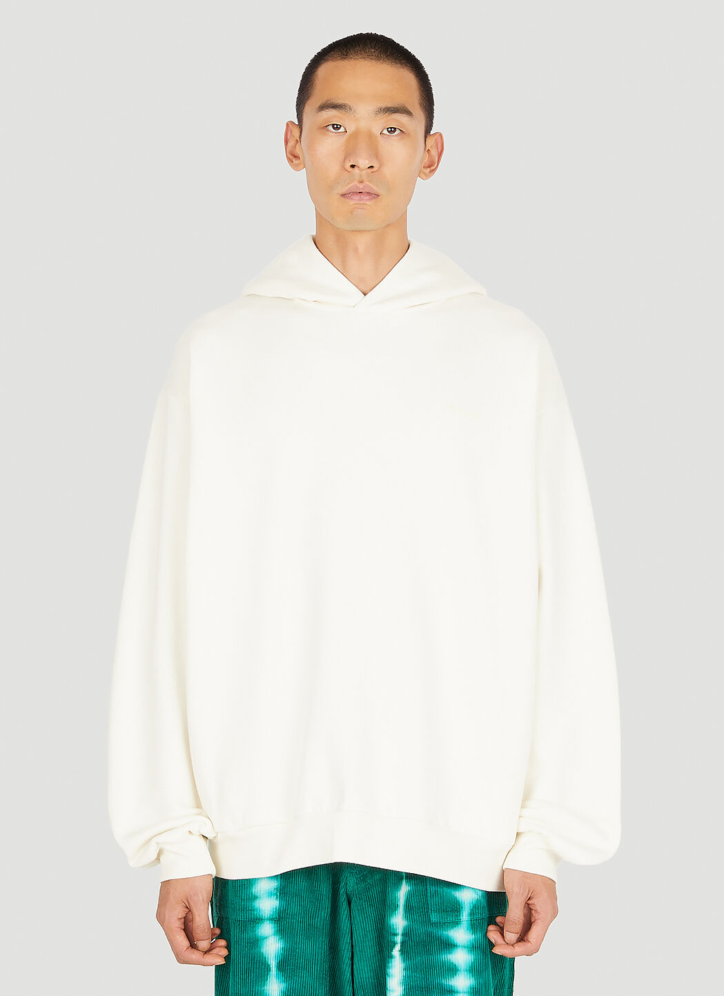Marni Long Sleeved Hooded Sweatshirt in White LN CC