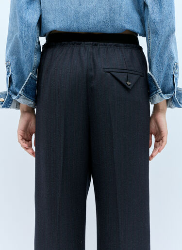 Striped Wool Pants Bottega Veneta Striped Wool Pants Black bov0257009