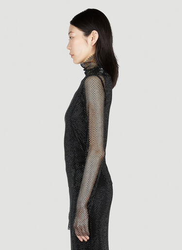 Noemi Rhinestone Mesh Top Sportmax Noemi Rhinestone Mesh Top Black spx0253021