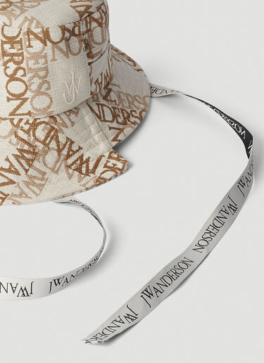 Asymmetric Bucket Hat JW Anderson Asymmetric Bucket Hat Beige jwa0351012