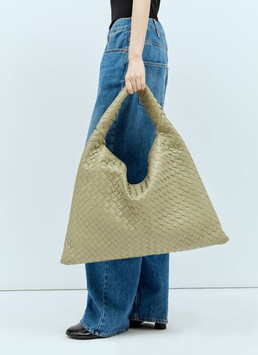 ラージホップ ショルダーバッグ Bottega Veneta ラージホップ ショルダーバッグ グリーン bov0256007