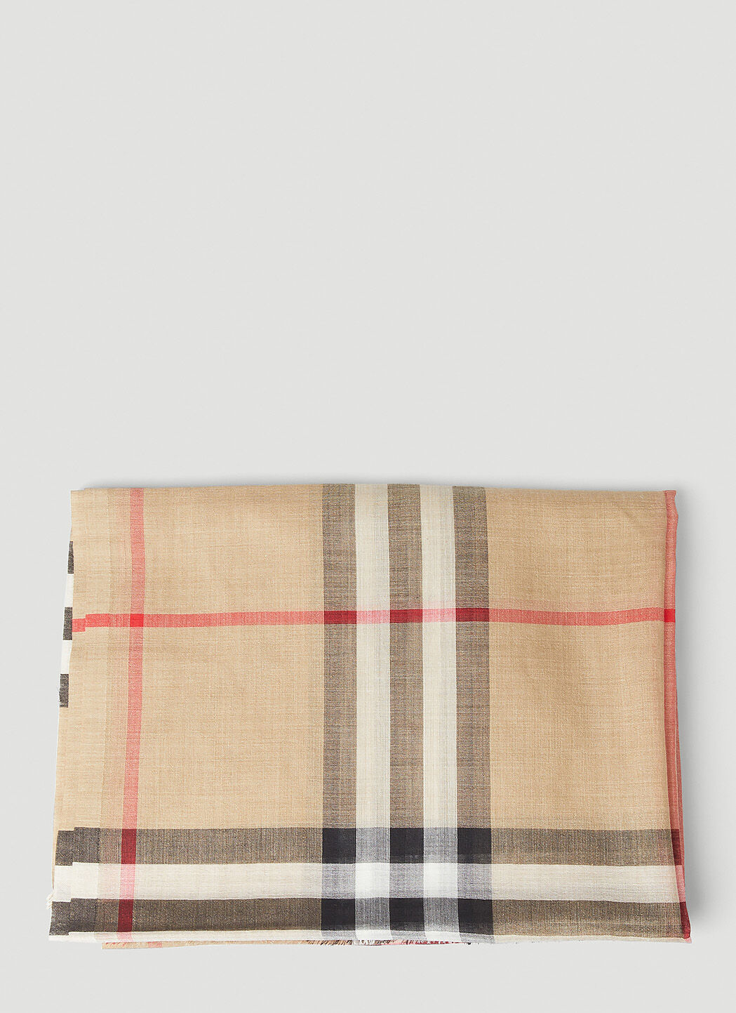 Burberry オーバーサイズ チェックスカーフ の ベージュ | LN-CC®