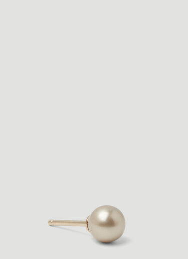 Alexander McQueen Pave Skull Earring Gold amq0249087